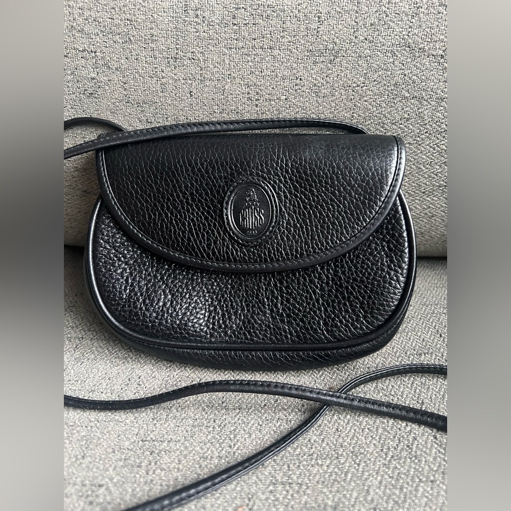 Mark Cross Vintage Pebbled Leather Mini Crossbody Bag